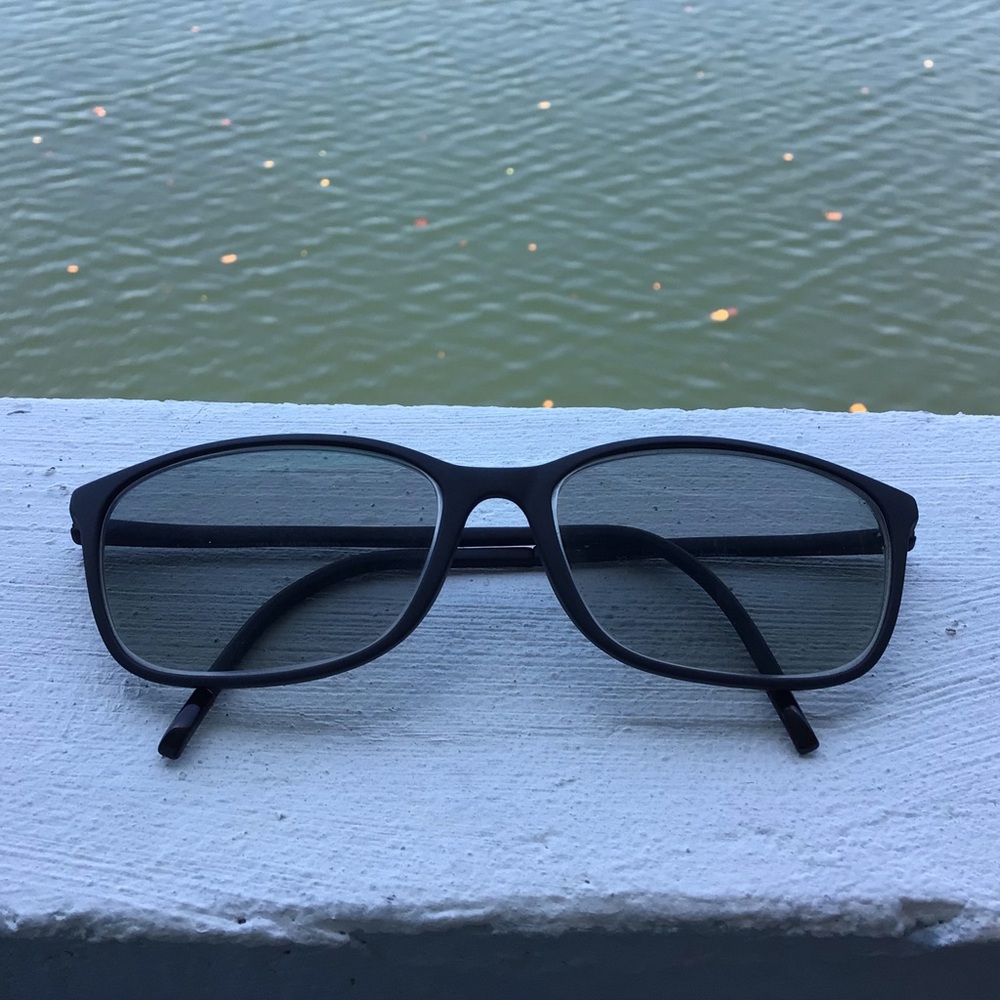 Silhouette Illusion SPX 1563 10 6100 Matte Black Eyeglasses 55 15 135